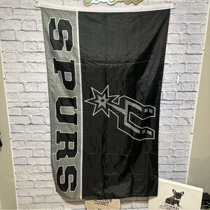 San Antonio Spurs Flag NBA 100% Polyester Indoor Outdoor‎ 5x3
